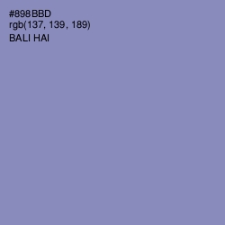 #898BBD - Bali Hai Color Image